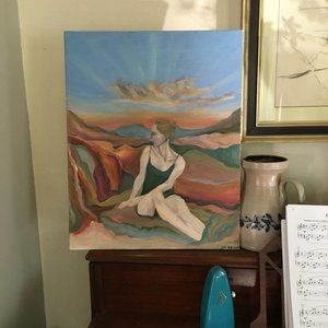 "Canyon Woman" Original Acrylic On Canvas Painting